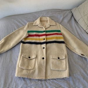Vintage Hudson’s Bay Striped Women’s Coat